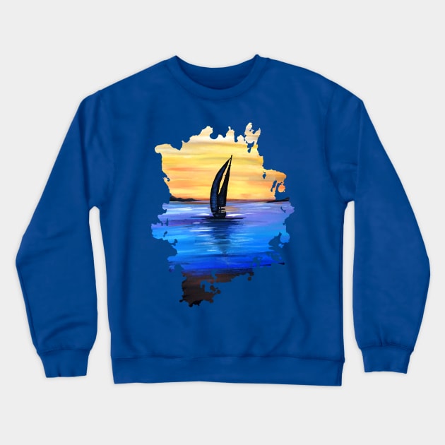 Sail Away Crewneck Sweatshirt by adamzworld